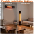 thumbnail image 4 of THAILE 40" Steel Tower Space Heater, 1500W 8-Speed Thermostat with 8H Timer, Remote & Safety Protection, Black for Large Room Indoor Outdoor Use, 4 of 9
