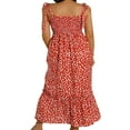 thumbnail image 2 of Femmes Robe Longue Imprimé Floral Sans Manches Robe-Soleil d'Été, 2 of 5