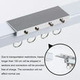 thumbnail image 4 of GXCZ Window Curtain Rod Curtain Track Set (70-600cm) Ceiling Or Wall Mount Curtain Rail For Curtains, Mute Rollers, Wall Divider Curtain Curtain Pole For Living Room/Bedroom/Bunk Bed(Gray-ceiling,120cm/3.9ft), 4 of 6