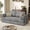 Gray, variant on Furmax Convertible Corduroy Sofa Bed, Modular Couch with 4 Reinforced Steel Frame Kits, Breathable & Soft Upholstered Loveseat for Living Room, Bedroom, Apartment, Grey