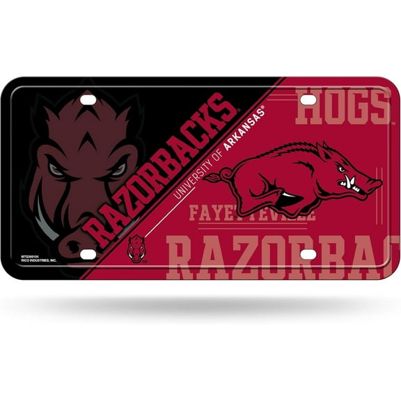 Rico Industries NCAA Unisex-Adult Metal License Plate Tag