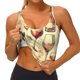 thumbnail image 3 of Fotbe Wine Sujetador Deportivo Largo sin Aros para Mujer con Almohadillas y Soporte Medio, Transpirable y Absorbente, Camiseta Tipo Chaleco o Tank Top-Large, 3 of 8