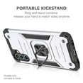 thumbnail image 4 of SaniMore for Samsung Galaxy A14 5G Magnetic Case, Rugged PC & TPU Bumpers Cover Built-in Car Mount & Ring Kickstand Military Grade Shockproof Protective Shell for Samsung A14 5G, Silver, 4 of 7