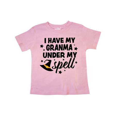 

Inktastic I Have My Granma Under My Spell with Cute Witch Hat Gift Toddler Boy or Toddler Girl T-Shirt