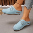 thumbnail image 5 of Viluyesy Womens Wedge Slide Sandals, Arch Support Soft Sole Closed Toe Slip-On Mule Shoes Sky Blue US9, 5 of 9