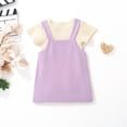 thumbnail image 5 of Hienoo Baby Girls Outfits Short Sleeve Ribbed Romper Jumper Dress Set, Sizes 0-24 Months, 5 of 8