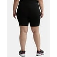 thumbnail image 3 of Athletic Works Women's and Women's Plus High Rise Bike Shorts, Size XS-4X, 3 of 5