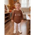 thumbnail image 3 of RUINIXCW Newborn Baby Girl Boy Thanksgiving Knit Sweater Romper Outfit Infant Boy Girl Fall Winter Clothes Turcky Goose Loose Long Sleeve Bodysuit, 3 of 10