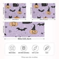 thumbnail image 2 of Yayeee Pillowcase King Size Set of 2 Satin Wrinkle Resistant Pillow Case, Light Purple Halloween Black Cat, 2 of 7