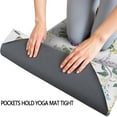thumbnail image 3 of Pioneer Flower Floral Print Pattern Hot Yoga Mat Towel Non Slip for Hot Yoga - Quick-Drying Yoga Mat Cover with 4 Corner Pockets with Travel Bag - Hot Yoga Towel Non Slip 74"x26", 3 of 6