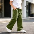 thumbnail image 5 of Xyant Boys Sweatpants Kids Baggy Pants Teen Wide Leg Sweatpants Youth Athletic Sweat Pants Tween Boys Lightweight Joggers with Pockets Back to School Clothes,Size 5-6 Years, 5 of 6