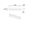 thumbnail image 4 of ET2 Lighting E24844-90PC 24 in. Waterfall LED Bath Vanity - Polished Chrome, 4 of 5