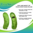 thumbnail image 7 of Rick and Morty 20" Pickle Rick Plush Pillow, 7 of 7