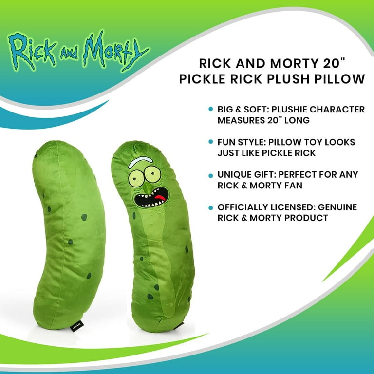 Large pickle rick sale plush