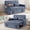 Blue, variant on AISWORD 54" Convertible Pull Out Sleeper Sofa Bed, Chenille Loveseat Couch with USB Port, Side Tray Table, Cup Holder, Storage Pockets & Adjustable Backrest for Small Spaces, Light Gray