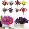 thumbnail image 2 of Uv Resistant Artificial Outdoor Flowers, Pink White Gradient, 18 in Hobby, Artificial Flowers, Garden Decorations Outdoor, Fence Planter Arrangements, 1 Pc, 2 of 7