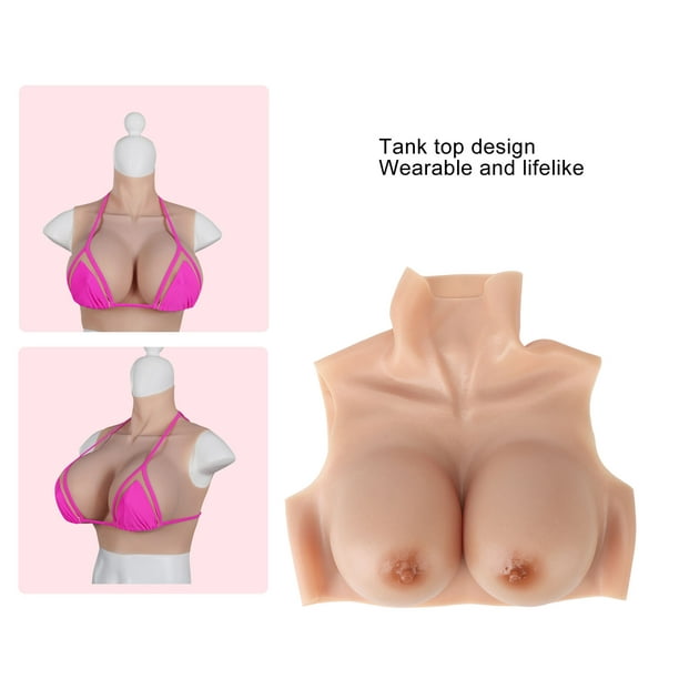 Prosthesis Fake Boobs, Color 2 D Cup Improve Skills Top Silicone Breast  Forms Prevent Deformation Wearable Perfect Fitting For Prolactin Training