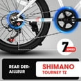 thumbnail image 5 of Ambifirner 20 Inch Mountain Bike Shimano 7-Speed Disc Brake Rear V-Brake with Front Suspension, 5 of 8