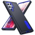 thumbnail image 6 of SaniMore for Samsung Galaxy S23 Ultra 6.8" 2023 Hybird Case, Rugged PC Back Shockproof TPU Shell Metal Hidden Kickstand Drop Resistant Anti-slip Heavy Duty Protective Case for S23 Ultra, Navy Blue, 6 of 9