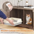 thumbnail image 5 of Litter Box Enclosure, Modern Hidden Furniture with Double  and Side Entry for Cats, 5 of 8