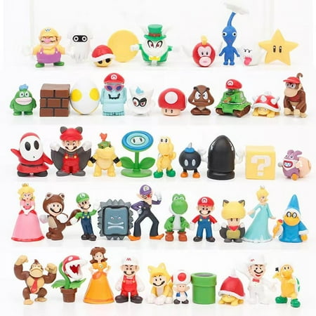 Action Figures Set, 48 Pcs Mini Toys Figure Playset, Cartoon Animal Figurines for Cake Toppers, Birthday Party Favors, Christmas Decoration, Easter Supplies, Collection, Gifts for Kids
