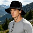 thumbnail image 2 of sususu Sun Bucket Hat for Men Women Fishing Beach Hats for Golf Hiking Outdoor UPF 50+ Black, 2 of 6