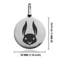 thumbnail image 2 of Stainless Steel Year of the Rabbit Zodiac Round Medallion Pendant Necklace, 2 of 3