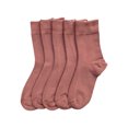 thumbnail image 7 of SERISIMPLE 5 Pairs Bamboo Dress Casual Sock for Women Mid-Calf Crew Socks Soft Lightweight (Dark Pink, Medium), 7 of 7