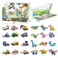 thumbnail image 1 of Calendario de adviento de bloques navideños, juego de regalo para niños, dinosaurio, animal, insecto, tiburón, pulpo, cangrejo, juguetes educativos, regalo de cumpleaños 2024, 1 of 5