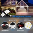thumbnail image 4 of LED Security Lights 4000LM Super Bright Motion Sensor Light Outdoor, 42W 6000K, IP65 Waterproof, 3 Adjustable Heads Motion Activated Flood Light for Entryways, Stairs, Yard and Garage, 4 of 8