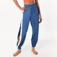 thumbnail image 6 of COMVALUE Women's Side Split Snap Button Joggers Tear-Away Warm Up Sweatpants Elastic Cinch Bottom Active Workout Pants 2026 (Navy, XL), 6 of 9