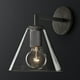 thumbnail image 1 of Chinese iron wall lamp E27, metal lamp, glass wall lamp, night light suitable for corridors, attics, passages and cafes, 1 of 3