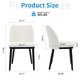 thumbnail image 2 of Two-piece set of linen forrado dining sillas con padded seat y back y de madera legs, 2 of 7