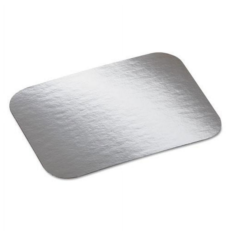Laminated Board Lid, 7 x 5, Silver/White, Aluminum, 500/Carton Laminated Board Lid, 7 x 5, Silver/White, Aluminum, 500/Carton