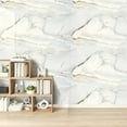 thumbnail image 3 of 20pcs Waterproof Peel and Stick Marble Wall Tiles, 11.8"x11.8" Self-Adhesive PVC Panels for Bathroom, Kitchen, Living Room, TV Walls, 3 of 9