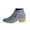 Blue, variant on Juebong Women Shoes Solid Color Casual Minimalistic Mid Heel Pointed Side Zip Ankle Boots,Blue Size 4.5