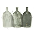 thumbnail image 4 of DecMode 6"W, 13"H Faux Marble Gray Ceramic Vase, Set of 3, 4 of 18
