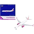 thumbnail image 3 of Boeing 737 MAX 8 Commercial Aircraft Caribbean Airlines White with Tail Graphics 1/400 Diecast Model Airplane by GeminiJets, 3 of 3