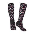thumbnail image 5 of Lsque Rose Flowers Printed Crew Socks Men's Women's LightWeight Thin Casual Calf Socks ,Knee High Socks,Cotton Socks, 5 of 9