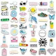 Cute Aesthetic Stickers for Water Bottle Laptop, 100pcs Waterproof Vsco Stickers for Girls Kids Women Teens , Vinyl Stickers Pack for Hydro Flask Cup Luggage Computer Hlemet Mugs Stickers