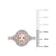 thumbnail image 2 of Everly Women's Morganite 14k Rose Gold Ring, 2 of 7