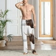 thumbnail image 6 of Fotbe Yak Men's Pajama Pants,Sleepwear Pants,Pj Bottoms Drawstring And Pockets-Medium, 6 of 7