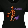 thumbnail image 4 of Inktastic Oh, Snap Skeleton Women's Plus Size T-Shirt, 4 of 5