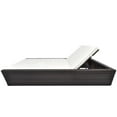 thumbnail image 2 of vidaXL Outdoor Lounge Bed with Cushion Poly Rattan Brown, 2 of 5