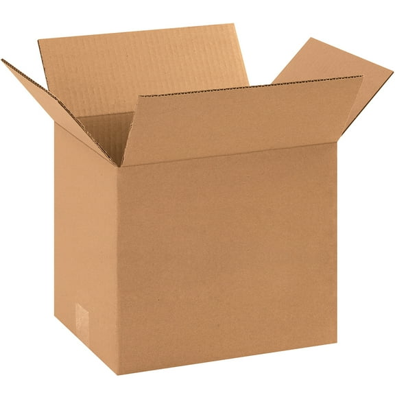 The Packaging Wholesalers Corrugated Boxes 11 1/4" x 8 3/4" x 9 1/2" Kraft 25/Bundle BS110809