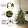 thumbnail image 4 of National Tree Company 4.5 ft Pre-Lit Tiffany Fir Slim Artificial Christmas Tree with Clear Lights and Stand, 4 of 5