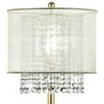 thumbnail image 2 of Floor Lamp with Hanging Crystal Accents, White and Gold, 2 of 5