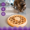 thumbnail image 4 of Catstages Cat Slow Feeder Bowl for Indoor Cats, Stimulating Treat Puzzle Toy, Dry or Wet Food, 1/2 Cup Capacity, One Size, Orange, 4 of 4