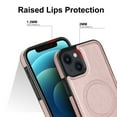 thumbnail image 5 of ELEHOLD Case for iPhone 15 Pro, PU Leather Soft TPU Phone Magnetic Case Compatible with Mag-Safe Accessory,Rosegold, 5 of 7