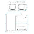 thumbnail image 2 of Full 4-Piece Sheet Set, Brooklyn Flat Cotton Blend Ultra Soft Jersey Knit Sheet Set By Royale Linens, 2 of 9